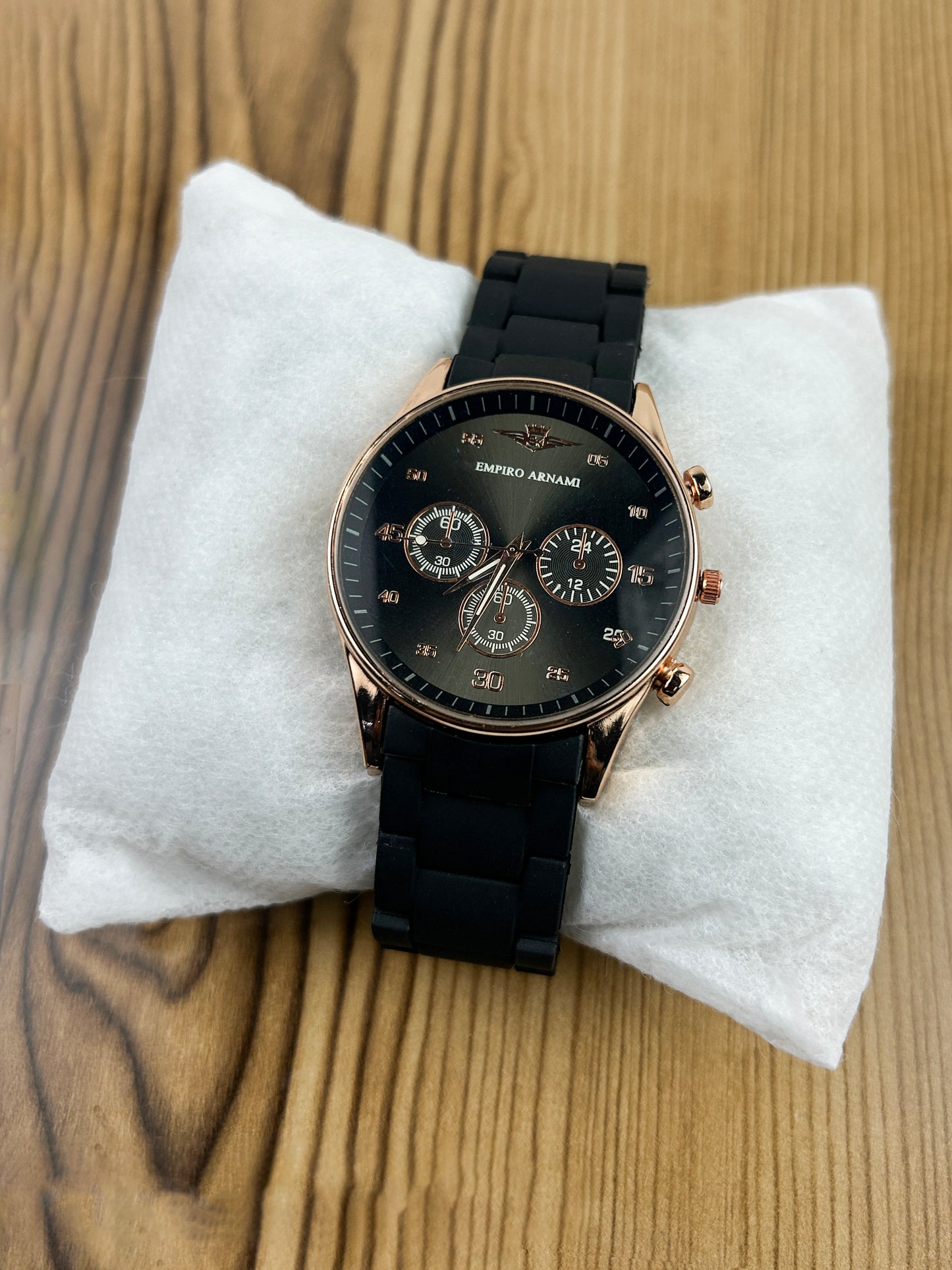 Black Fiber Watch For Men MW122