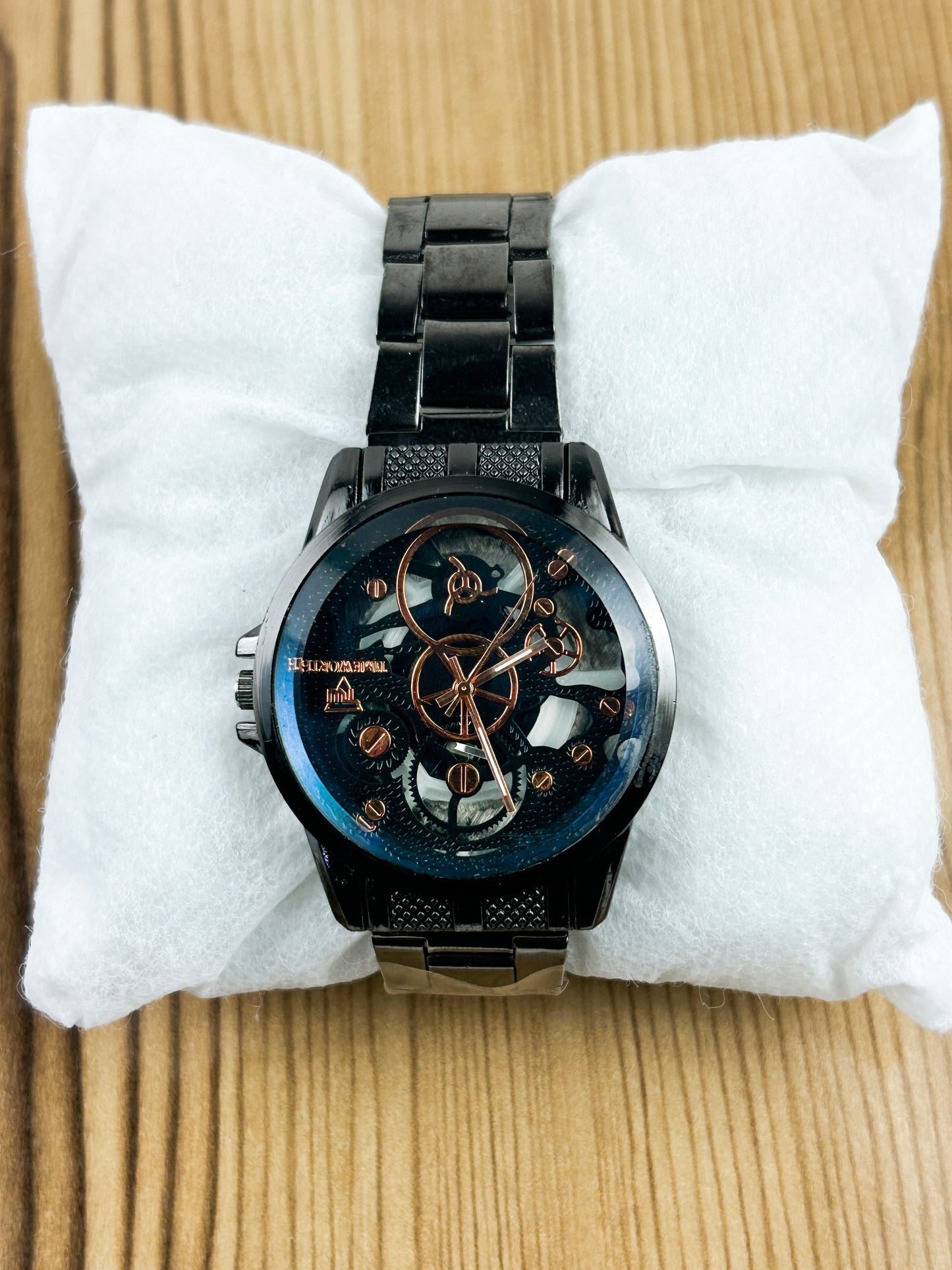 Black Stainless Steel Watch For Men MW124