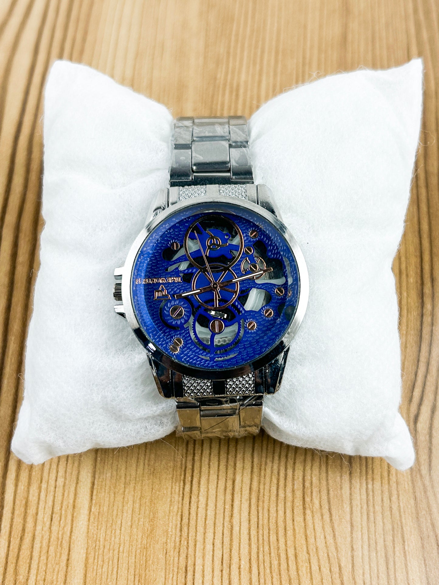 Silver Stainless Steel Watch For Men MW126