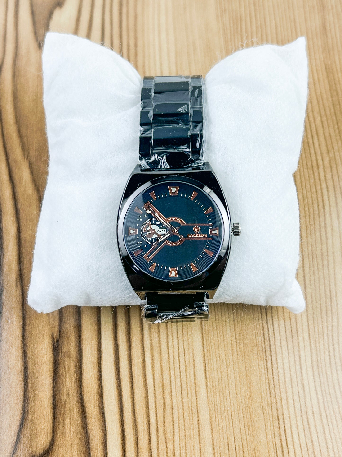Black Stainless Steel Watch For Men MW130
