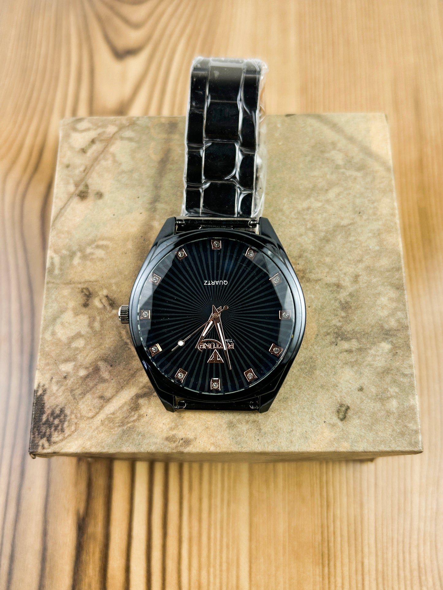 Black Stainless Steel Watch For Men MW134