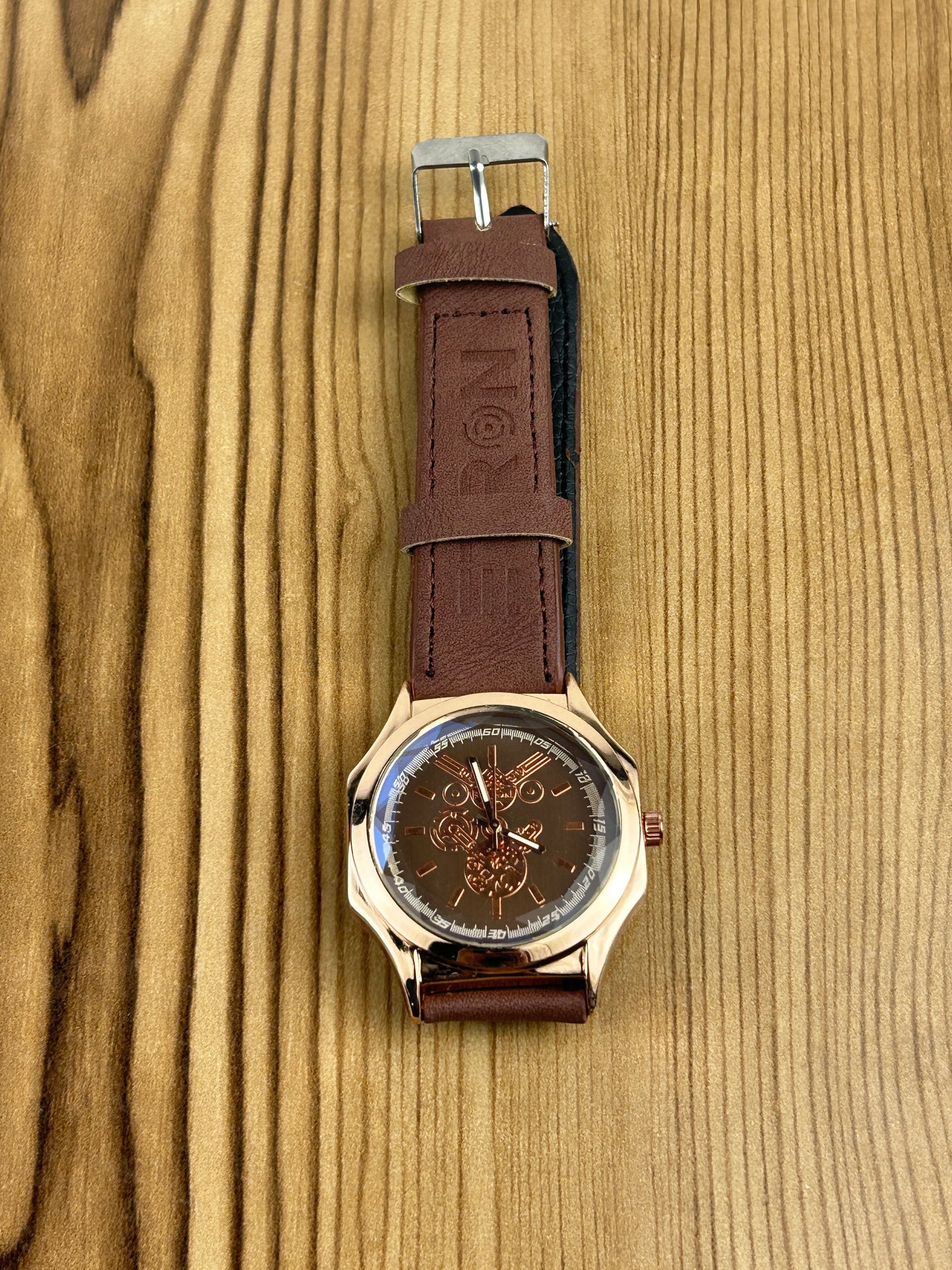 Brown Strap Watch For Men MW144