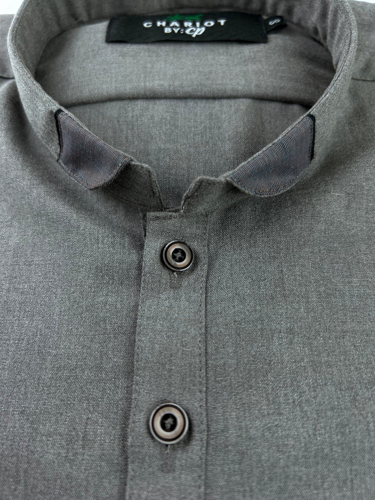 750- 01 Dark Grey Stitched Suit Kameez Shalwar For Men MSK192