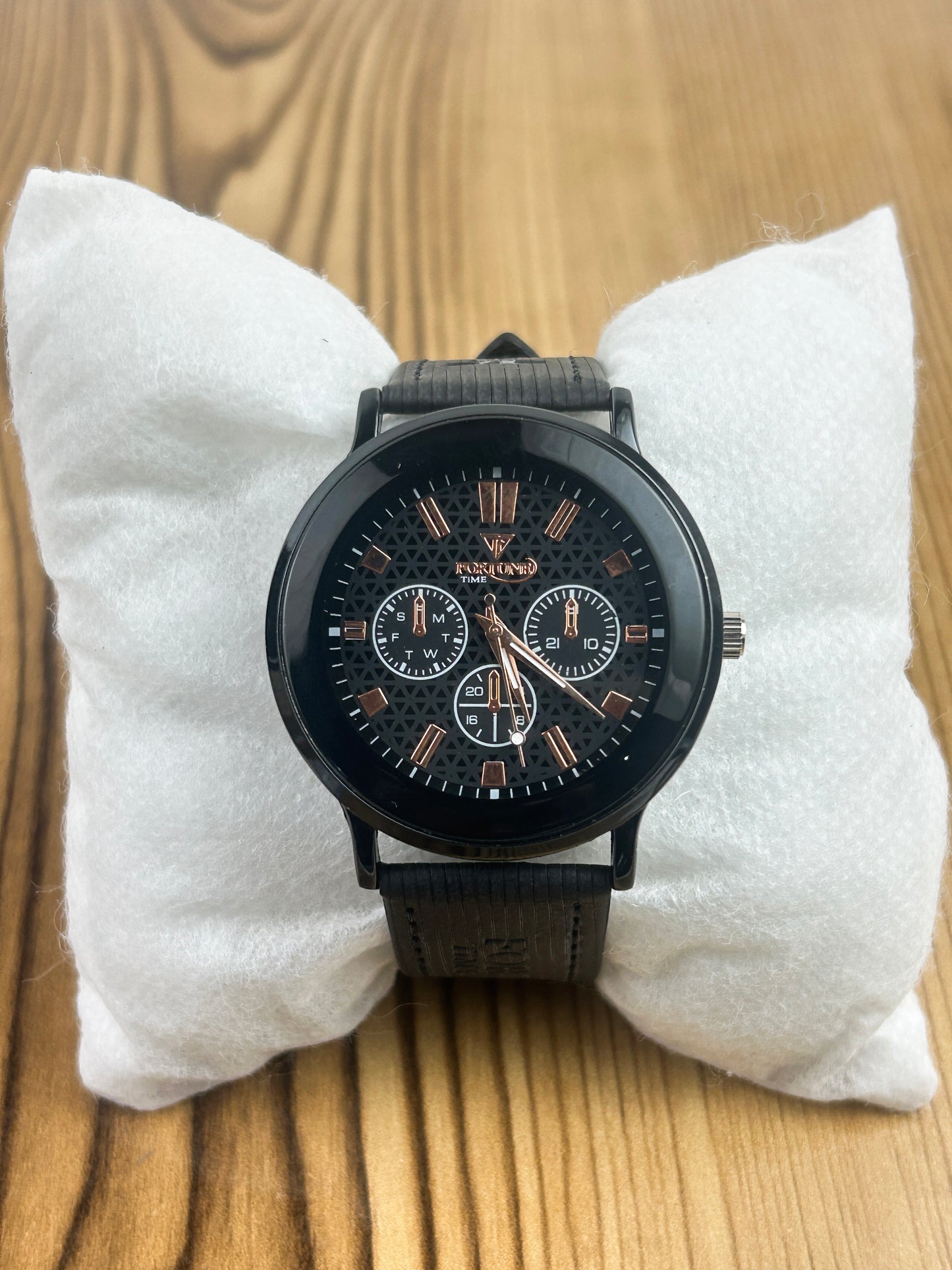 Black Strap Watch For Men MW147