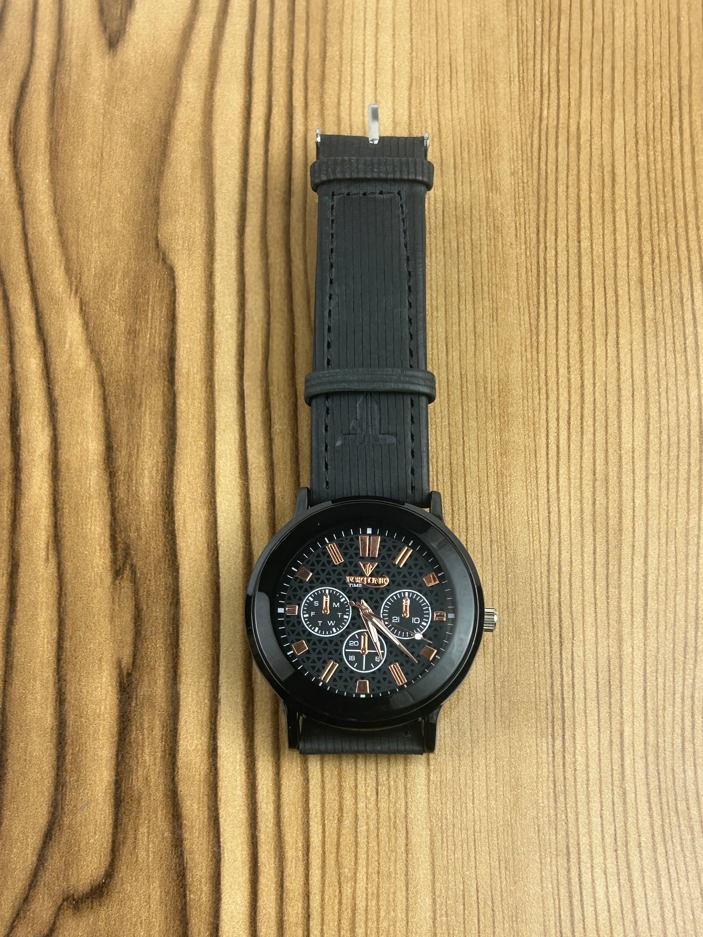 Black Strap Watch For Men MW147
