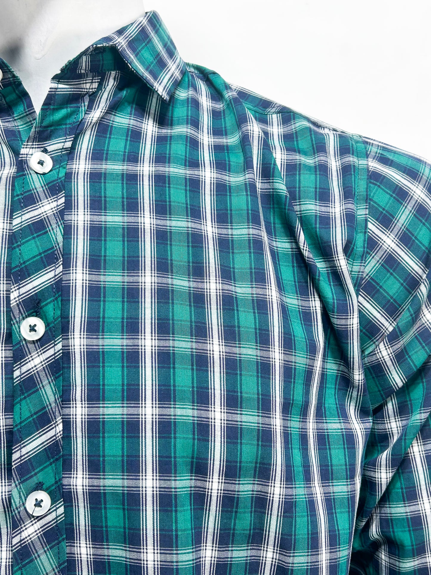 Green Checks Casual Shirt For Men MCS34