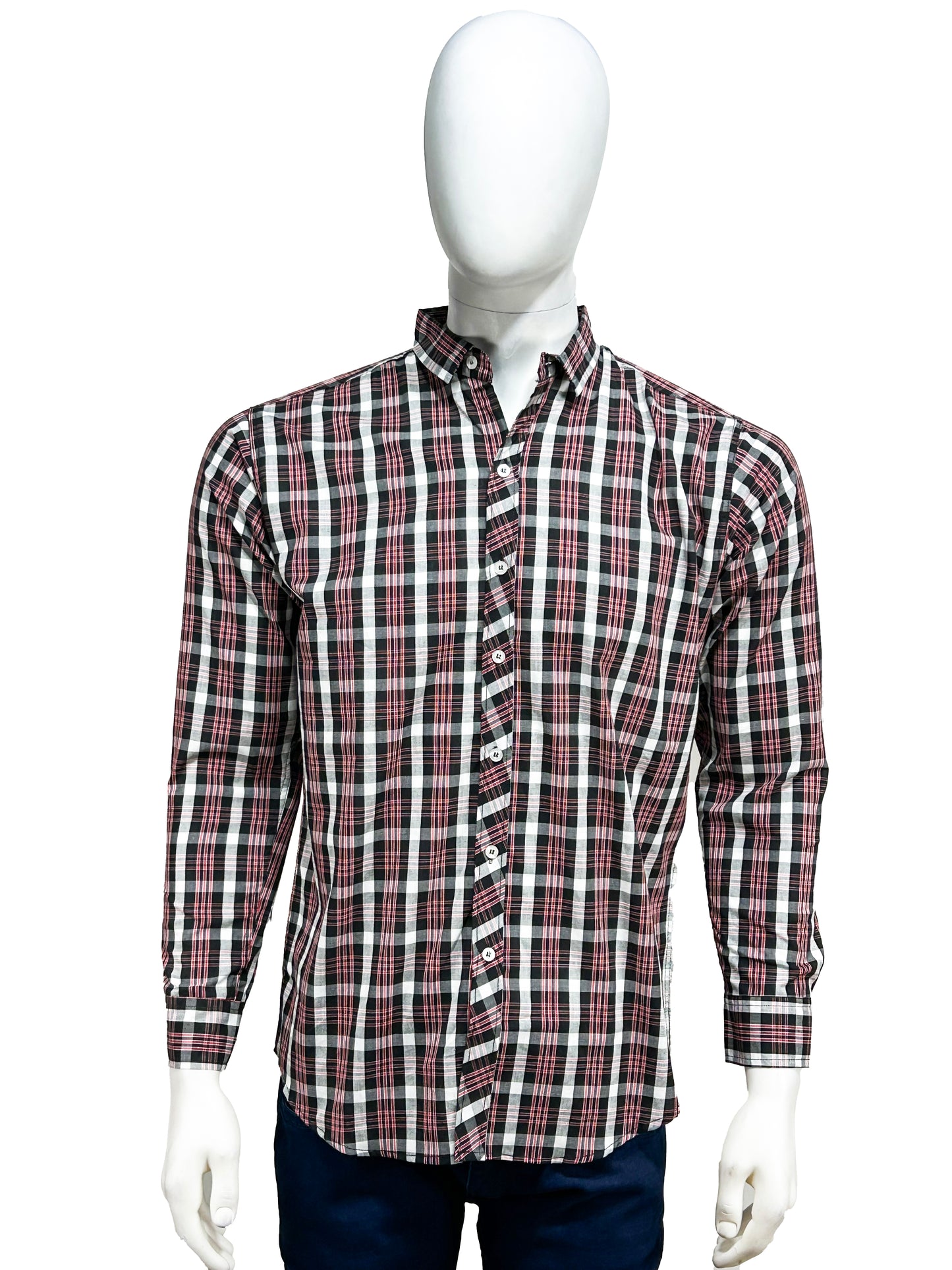 Red Checks Casual Shirt For Men MCS31