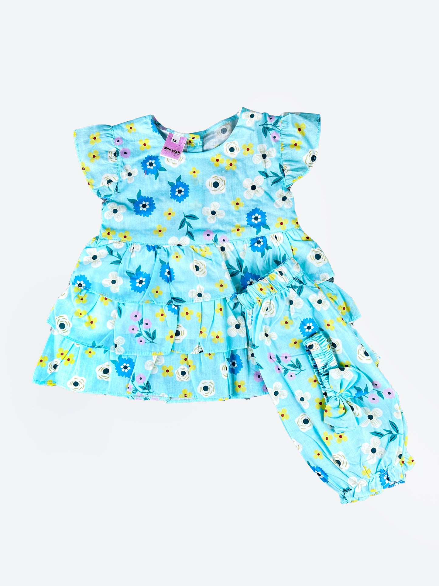1Yr - 4Yrs Cyan Girl Blossom Breeze Suit For Girls BG GS242
