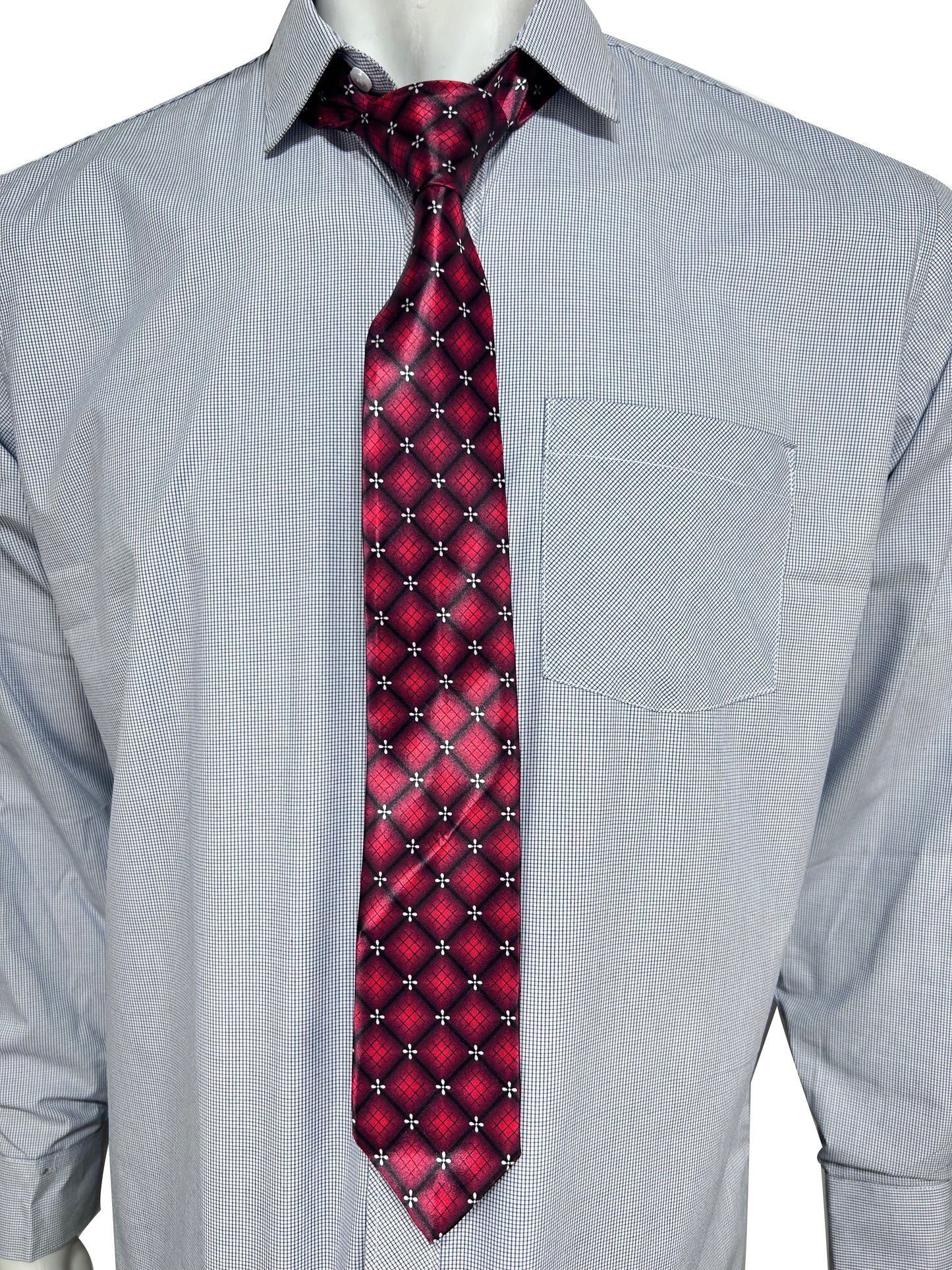 Red Pencil Tie Thin Formal Party Wear For Men MPT11