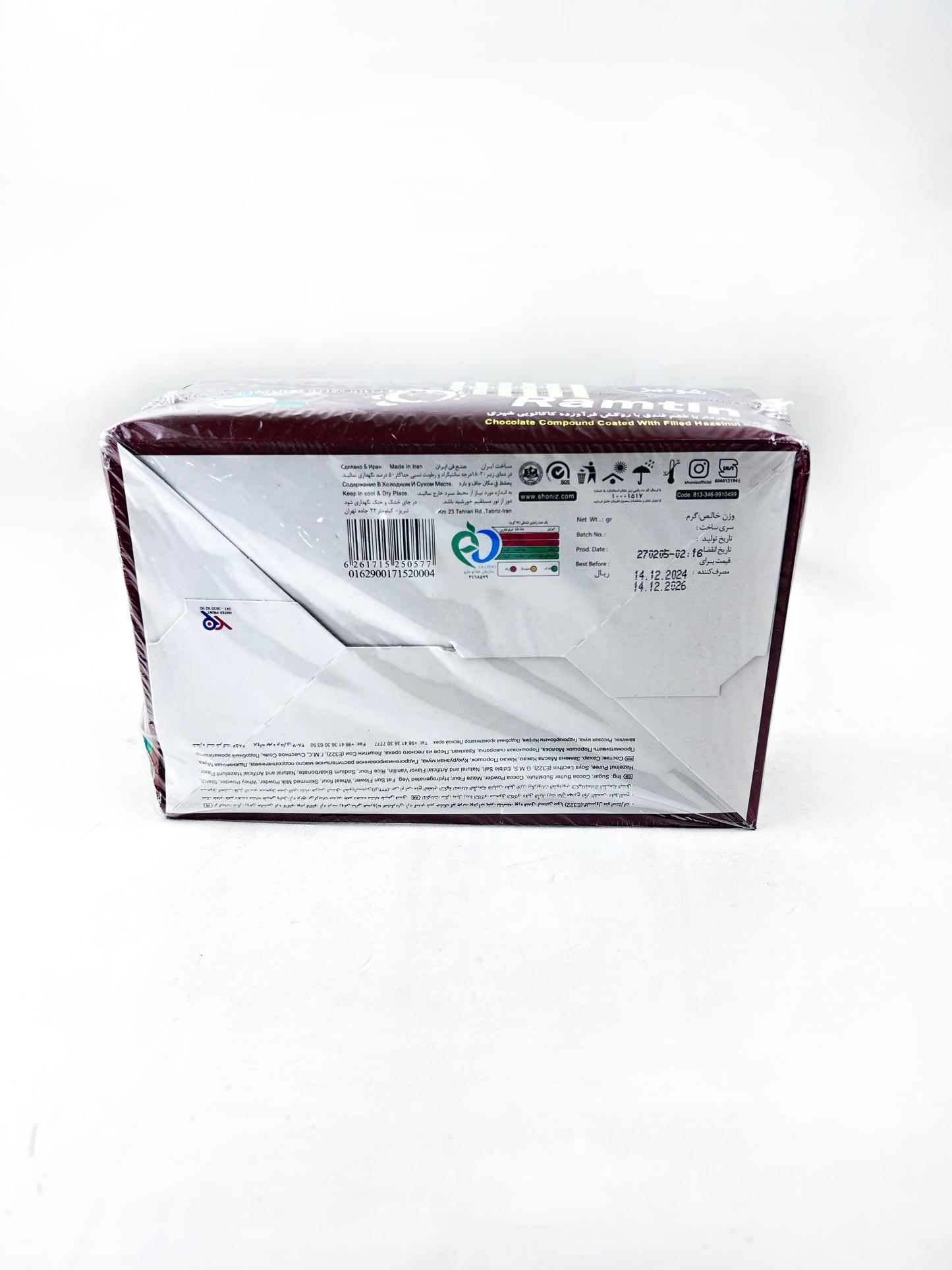 Pack Of 24 Hazelnut Ramtin Chocolate CH07