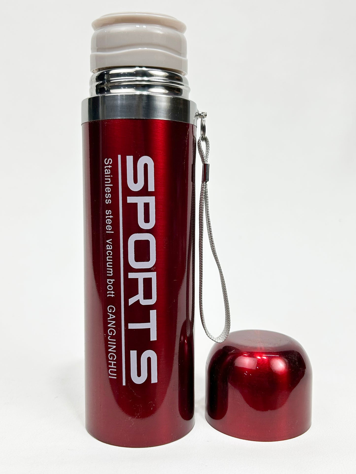 Red Stainless Steel Vacuum Bottle Sports 500 ML D-56