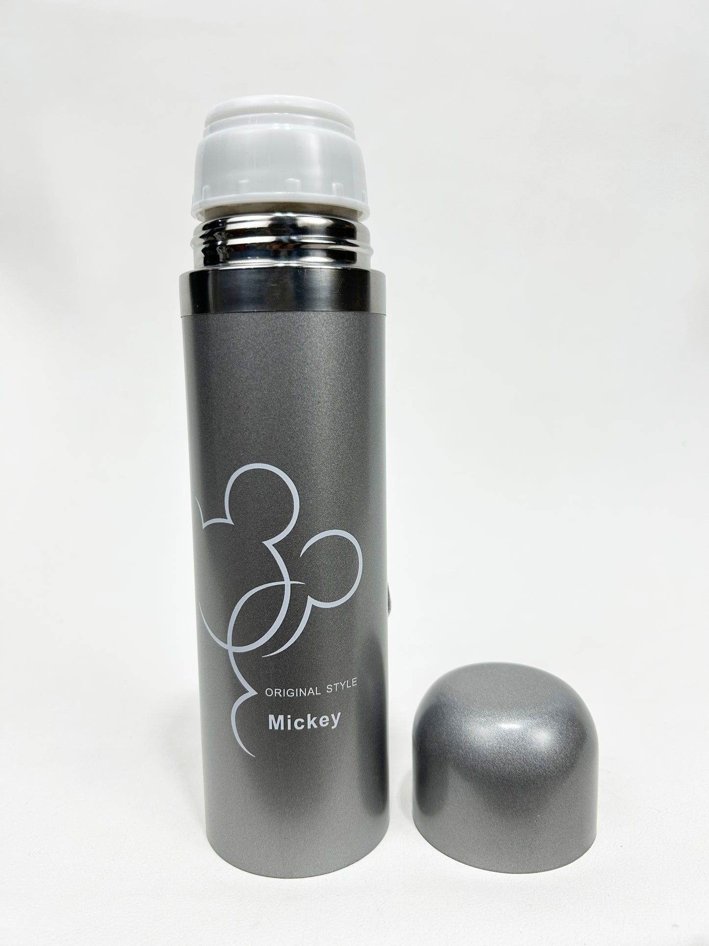 Grey Stainless Steel Vacuum Bottle Micky 500 ML D-59