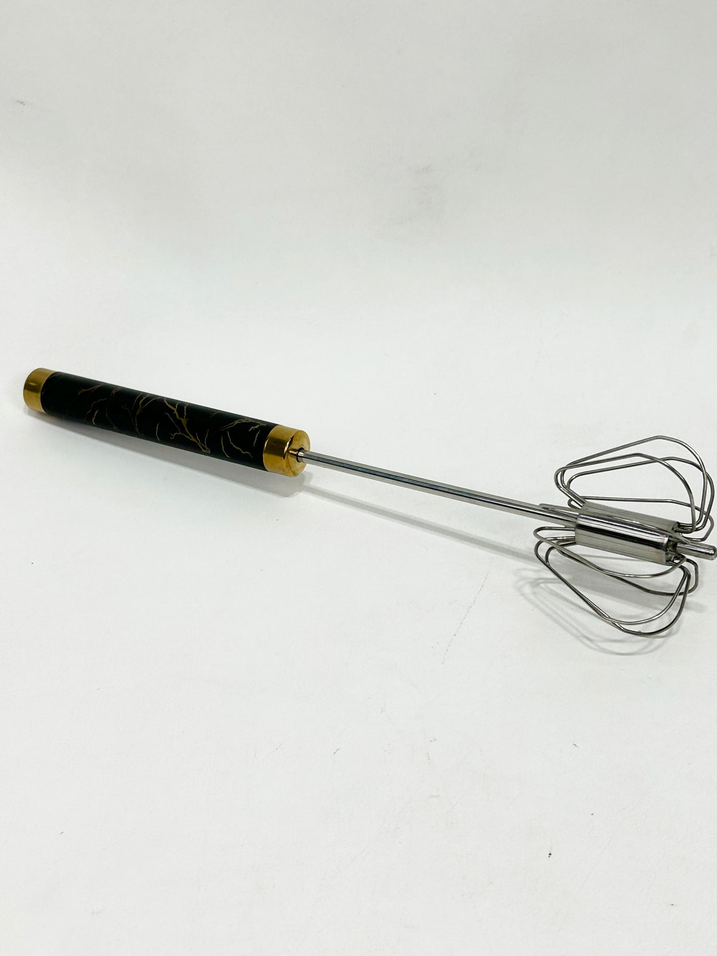 Semi-Automatic Stainless Steel Egg Beater Multicolor