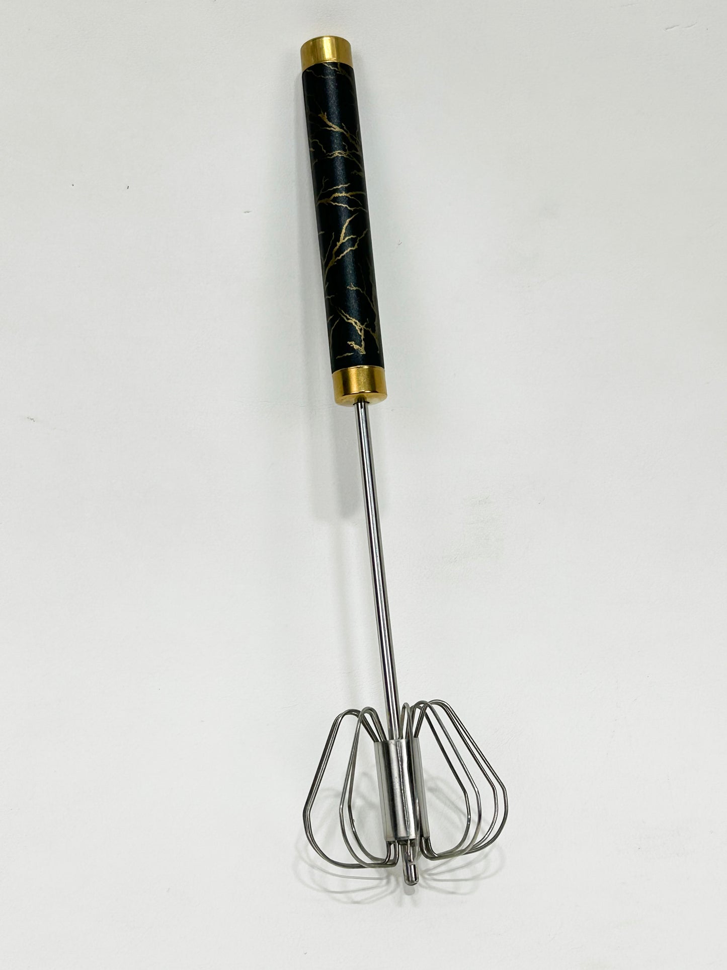 Semi-Automatic Stainless Steel Egg Beater Multicolor