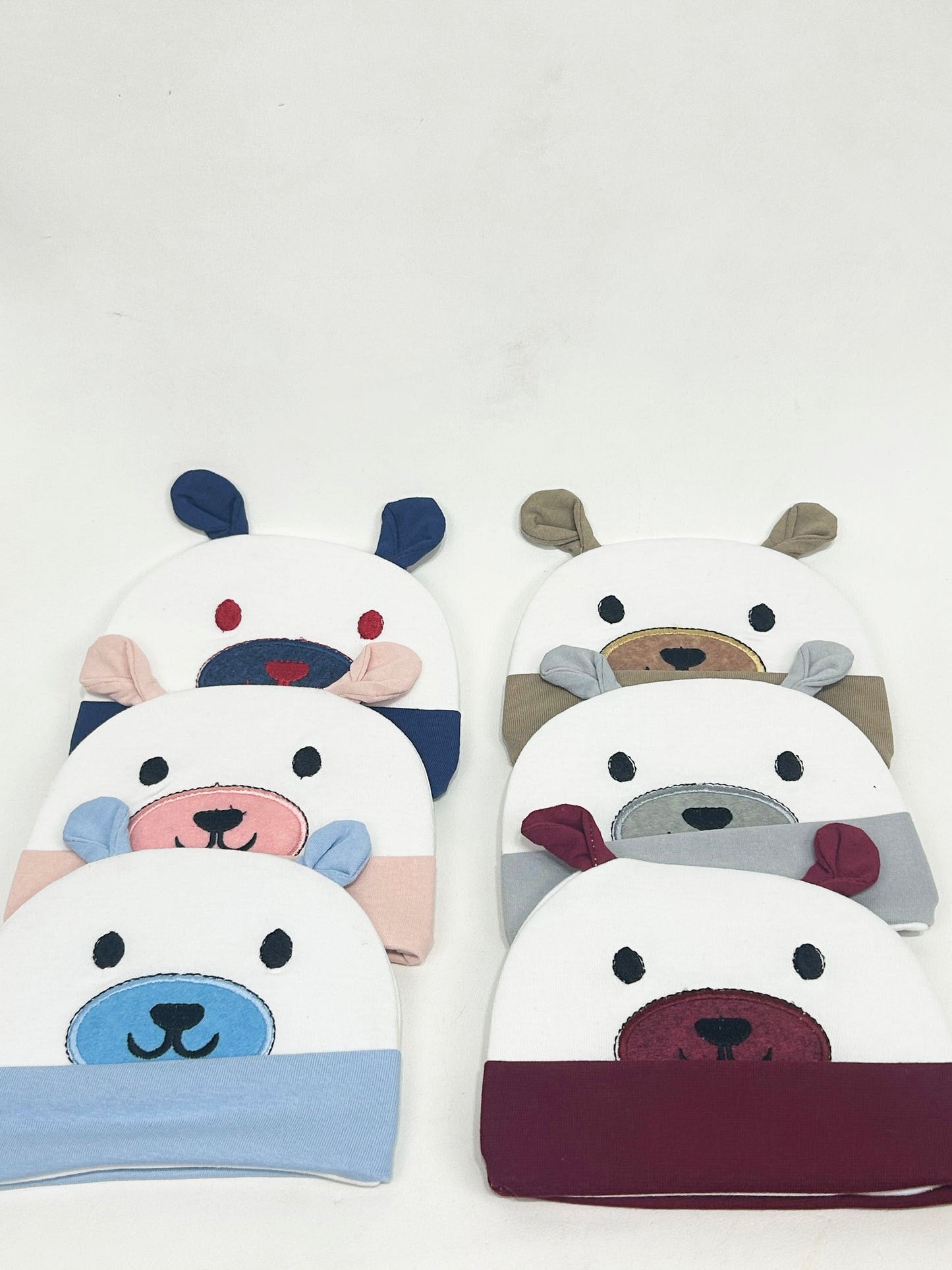 Light Blue Beanie Cap For Newborn NBC06