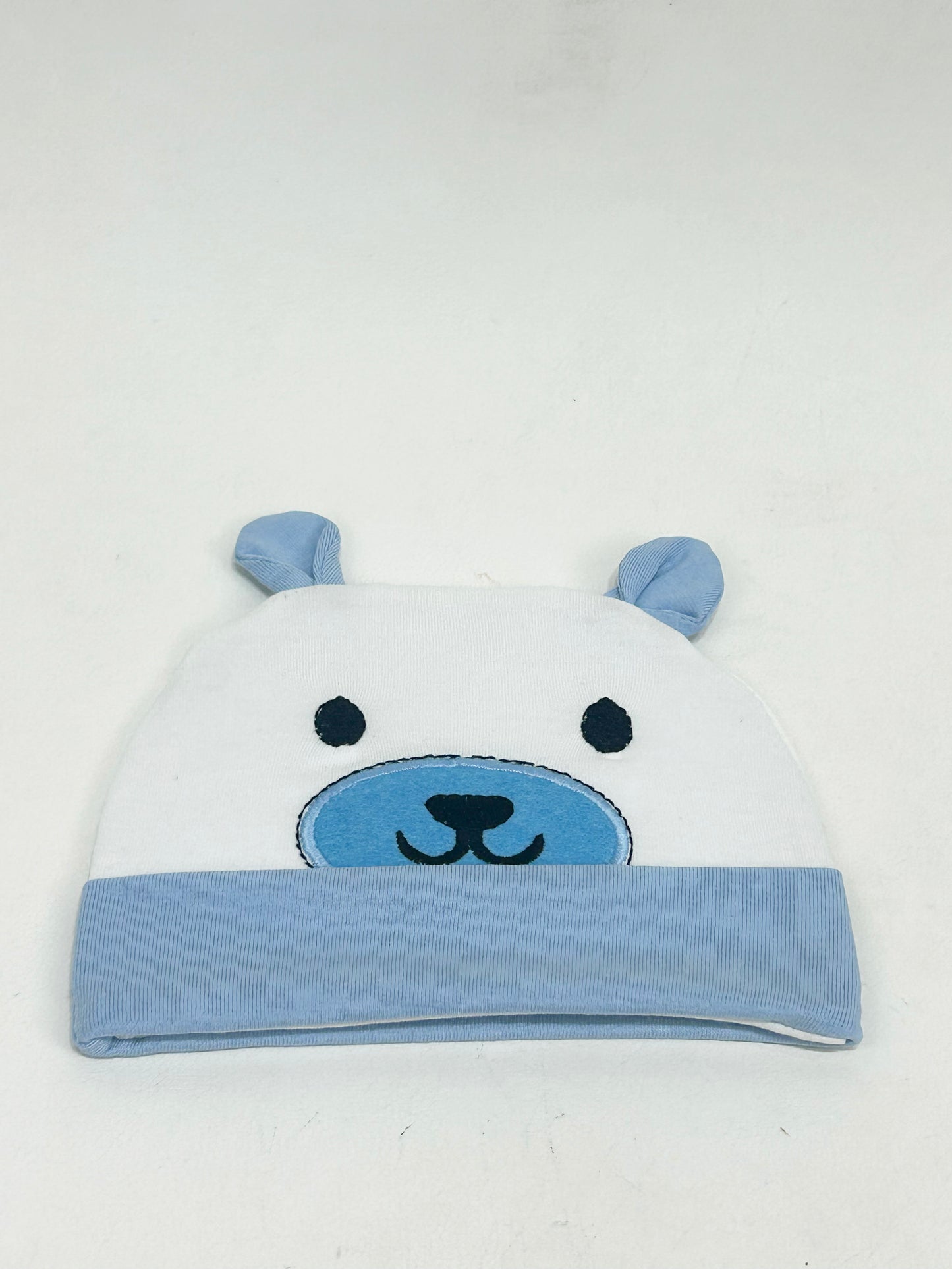 Light Blue Beanie Cap For Newborn NBC06