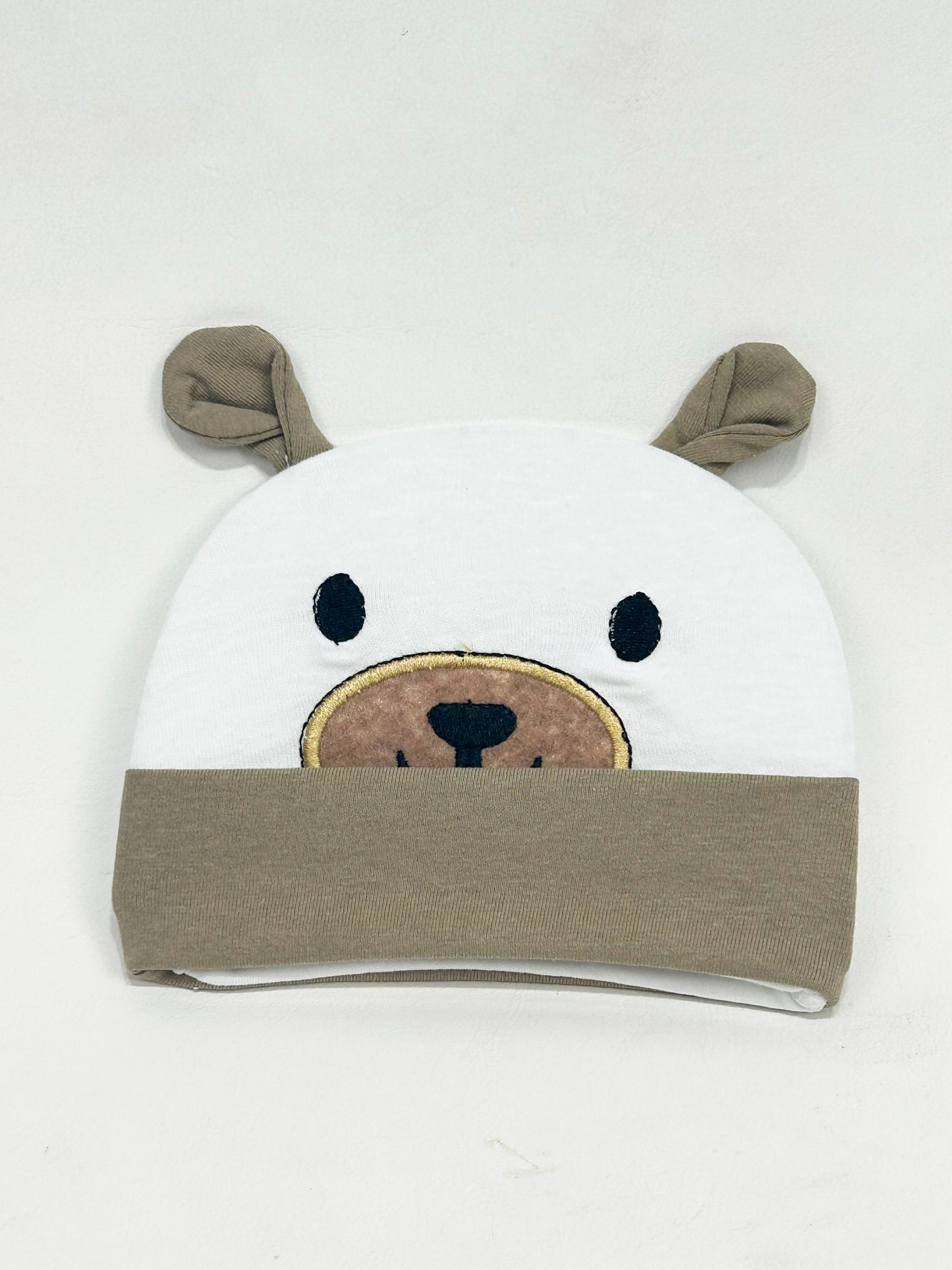 Light Brown Beanie Cap For Newborn NBC07