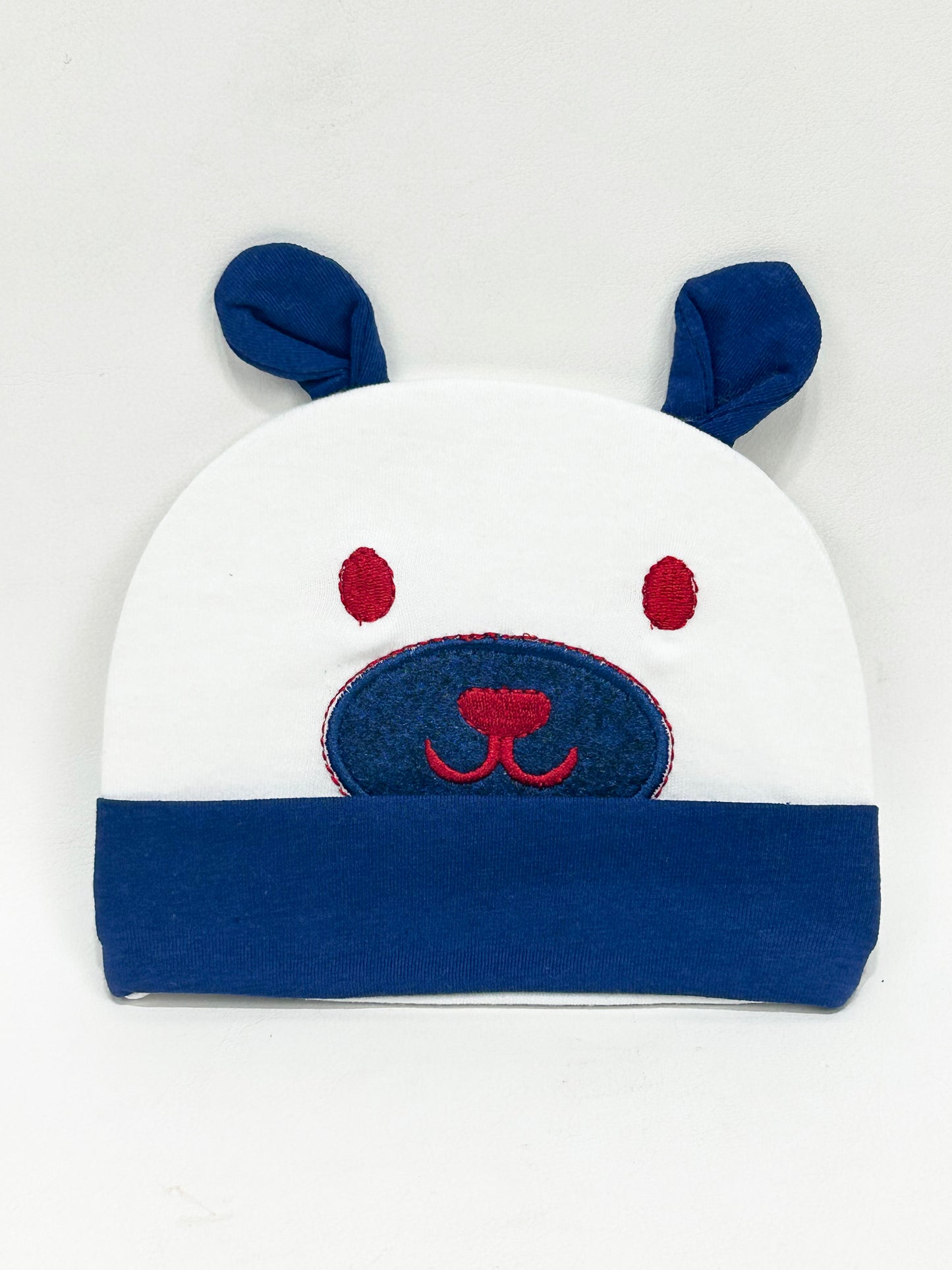 Dark Blue Beanie Cap For Newborn NBC09