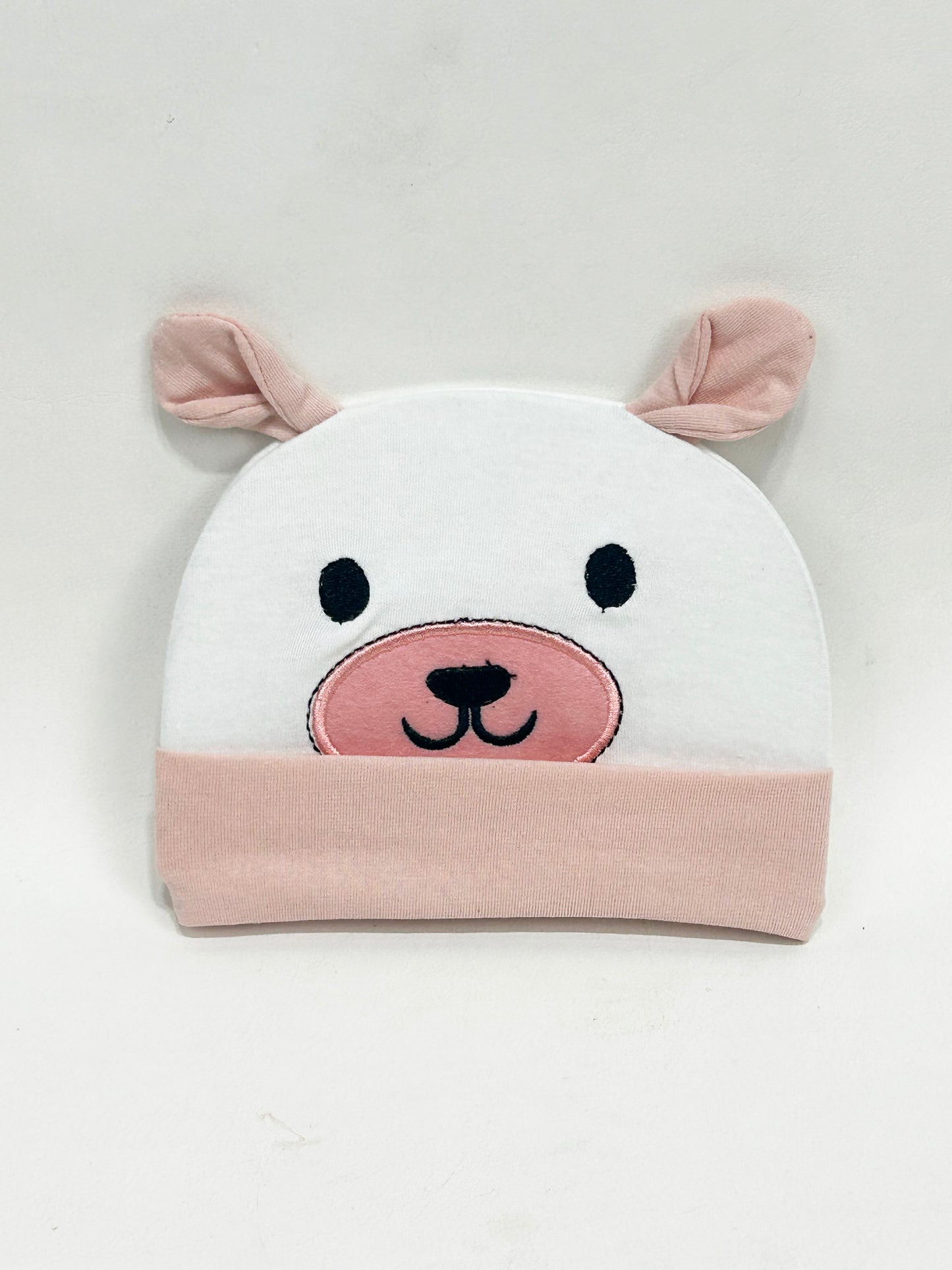 Light Pink Beanie Cap For Newborn NBC10