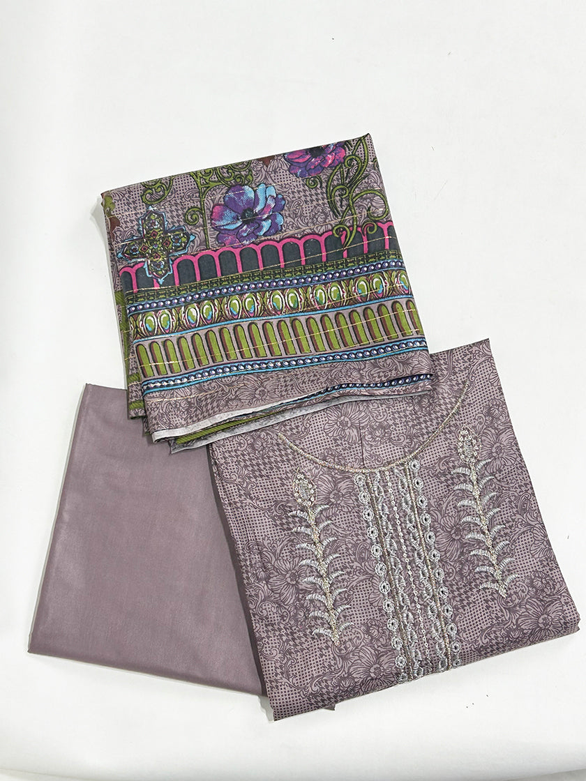 3Pcs Unstitched Digital Lawn Suit For Women WU106