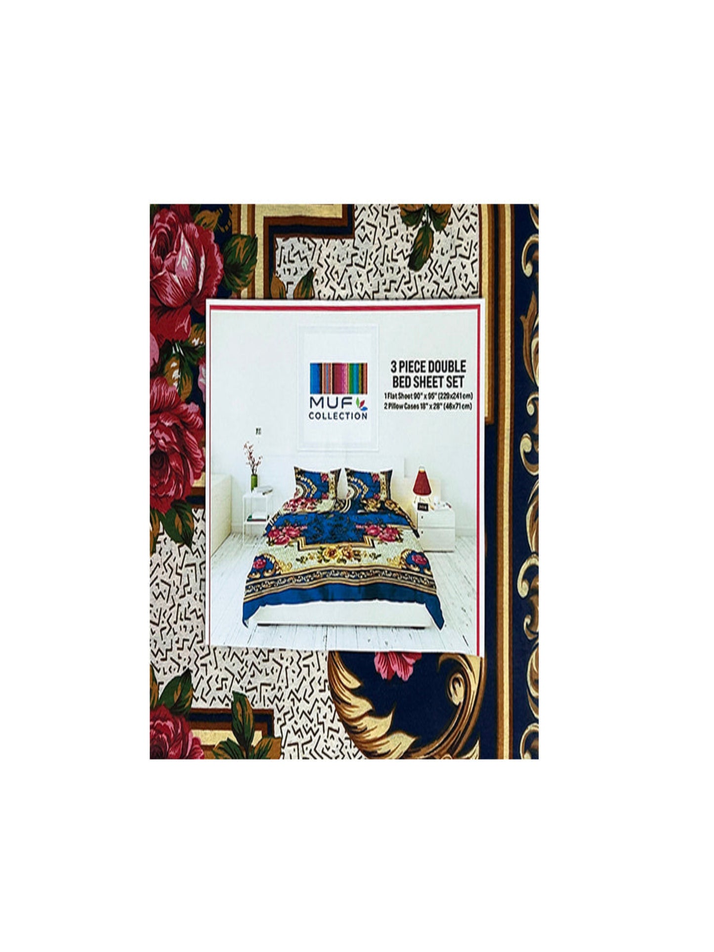 3Pc Double Bed Sheet BS65