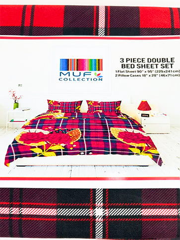 3Pc Double Bed Sheet BS68