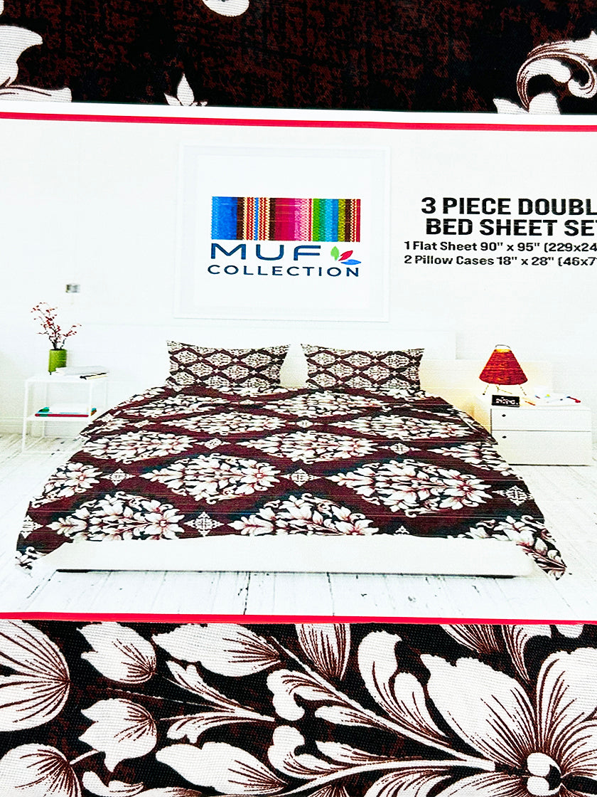 3Pc Double Bed Sheet BS59