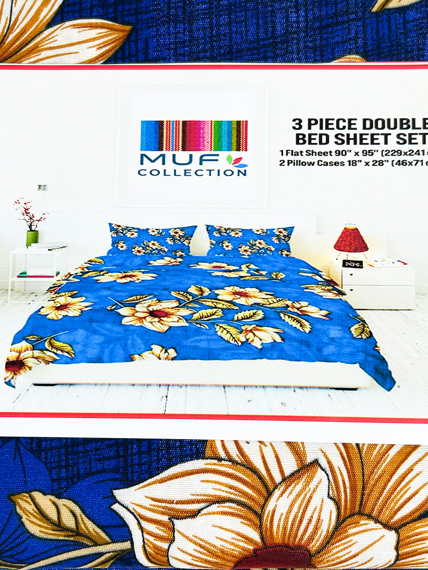 3Pc Double Bed Sheet BS58