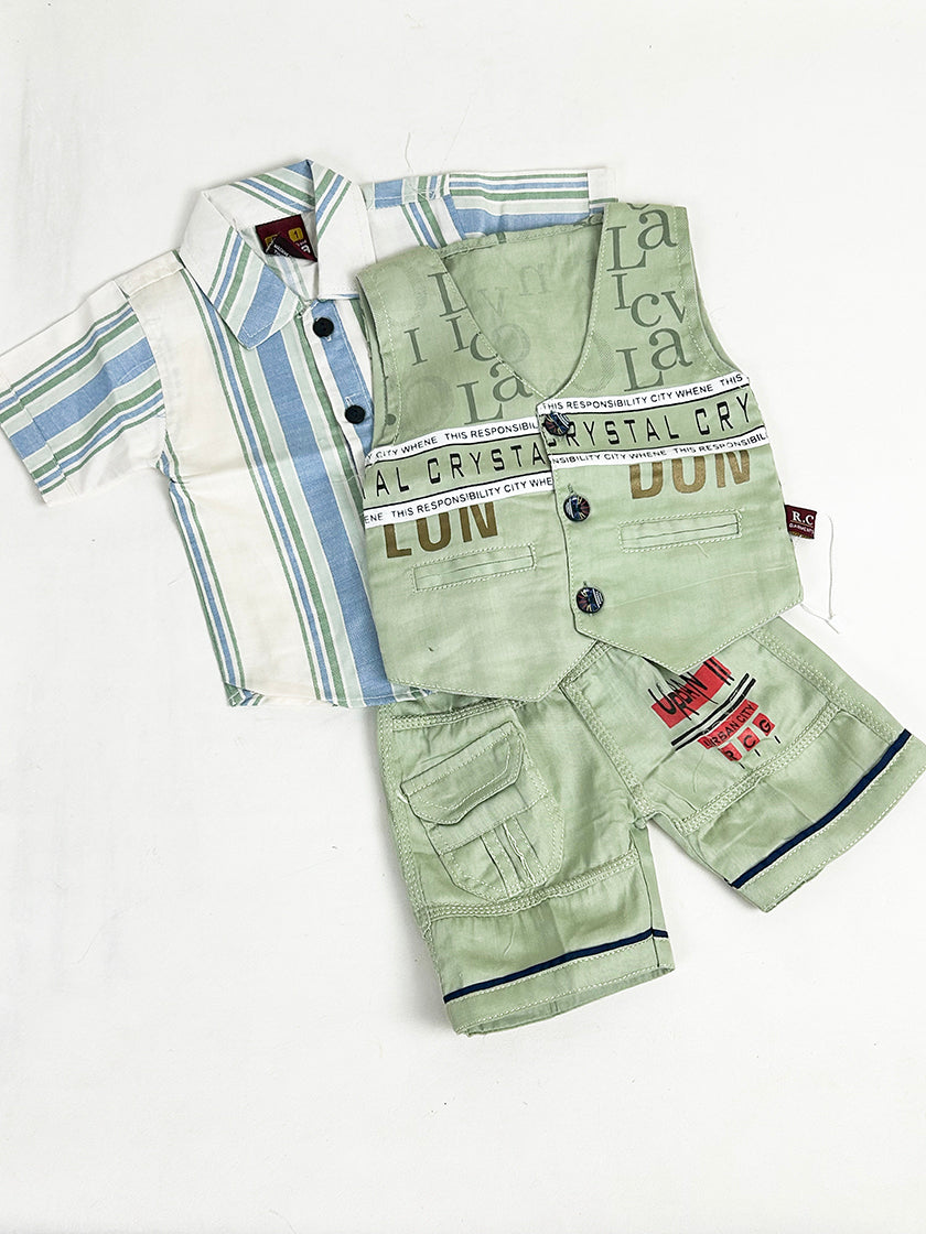 0Mth - 6Mth Urban B Green Baba Suit For Newborns AS NBS408