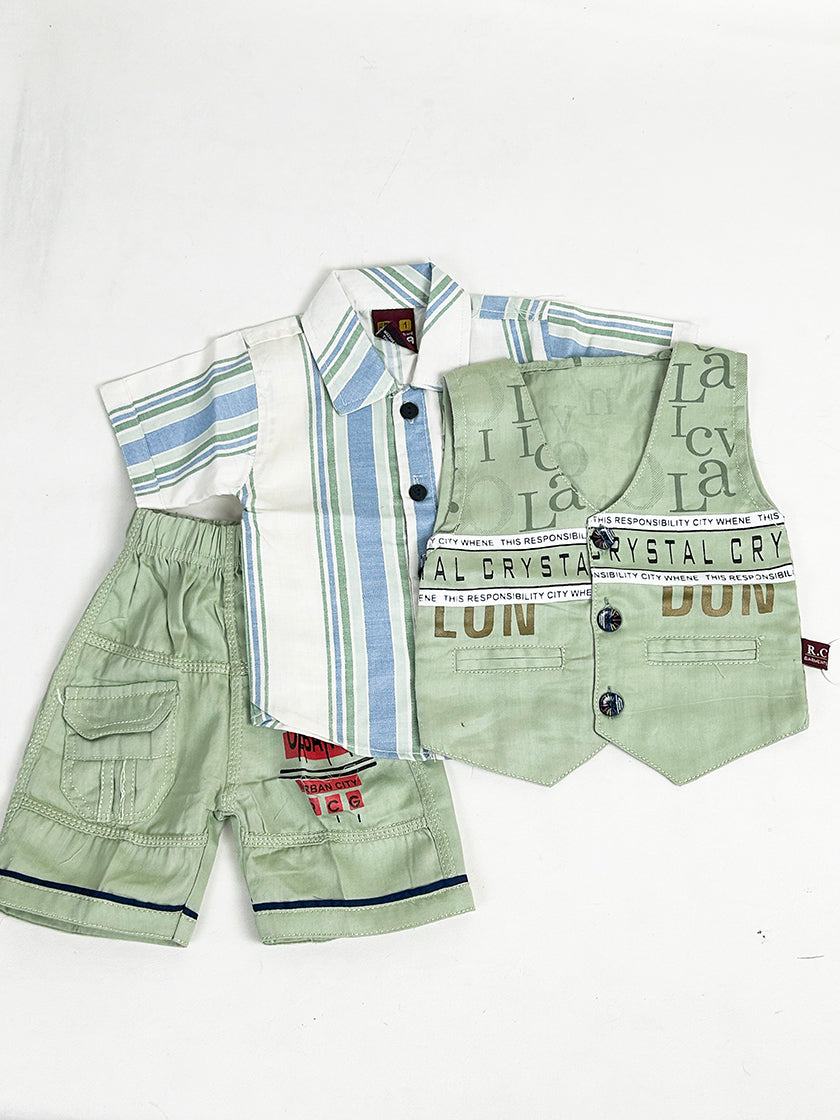 0Mth - 6Mth Urban B Green Baba Suit For Newborns AS NBS408
