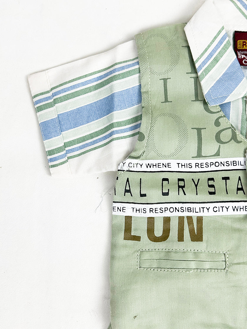 0Mth - 6Mth Urban B Green Baba Suit For Newborns AS NBS408