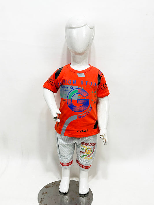 1Yr - 4Yrs Developer Orange Suit For Kids AS BS326