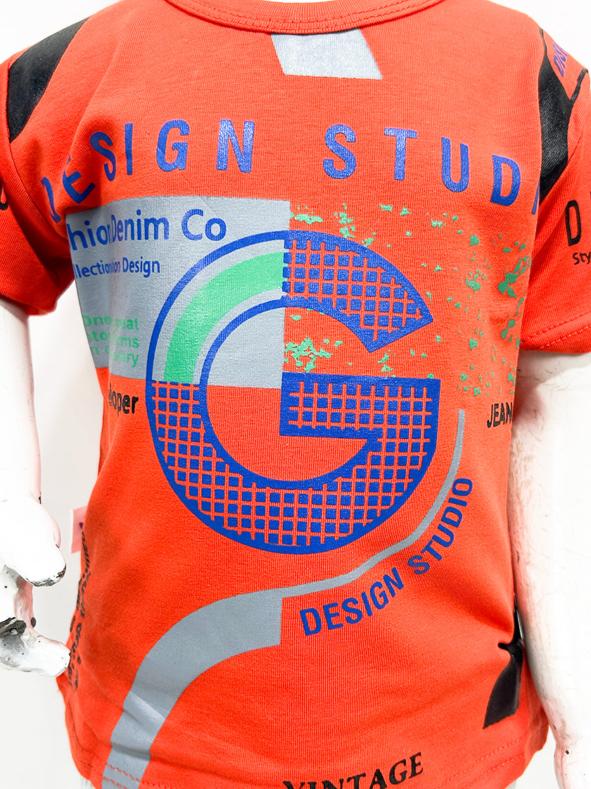 1Yr - 4Yrs Developer Orange Suit For Kids AS BS326