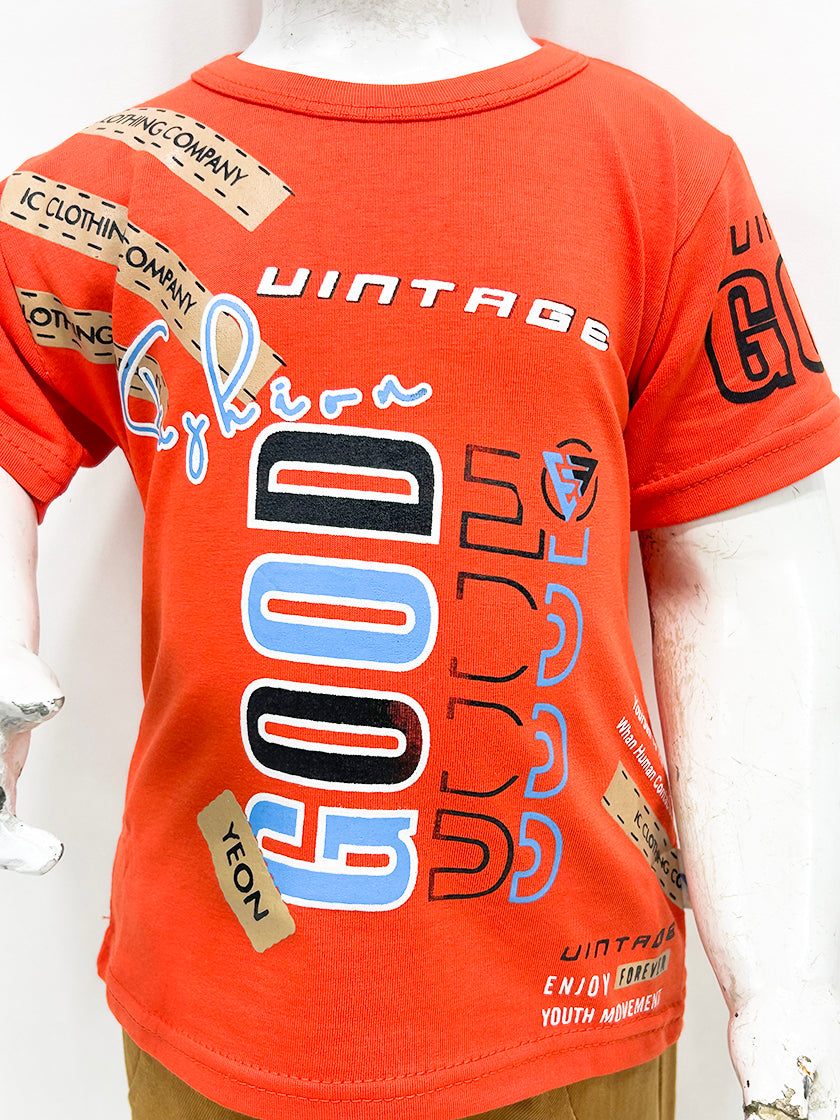 1Yr - 4Yrs Good Orange Suit For Kids AS BS331