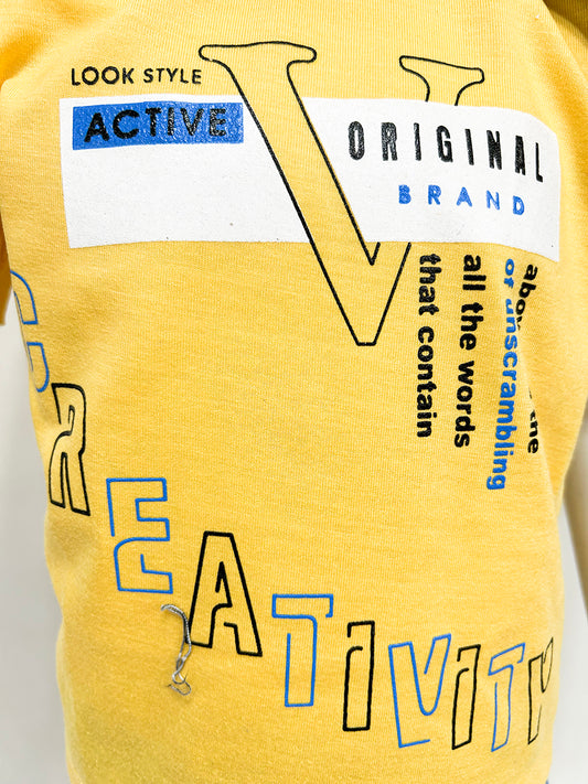 1Yr - 4Yrs Active Yellow Suit For Kids RZ BS318