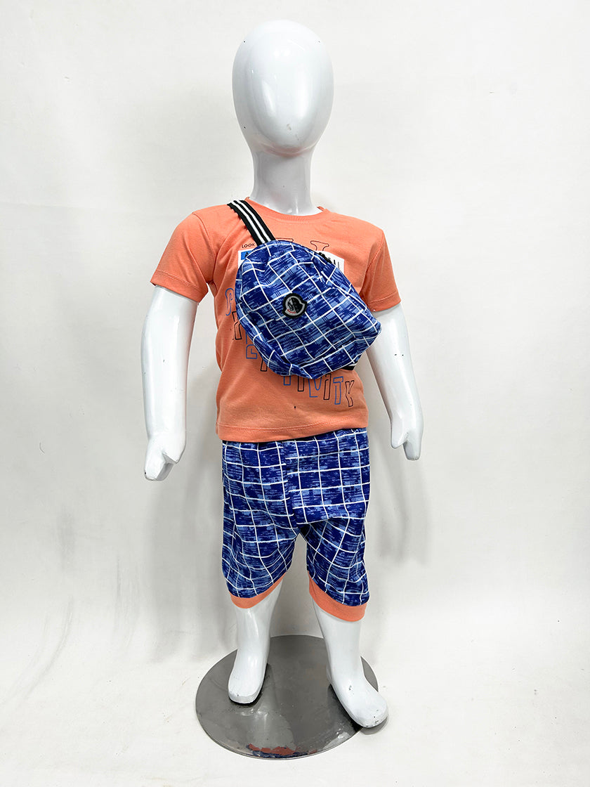 1Yr - 4Yrs Active Peach Suit For Kids RZ BS320