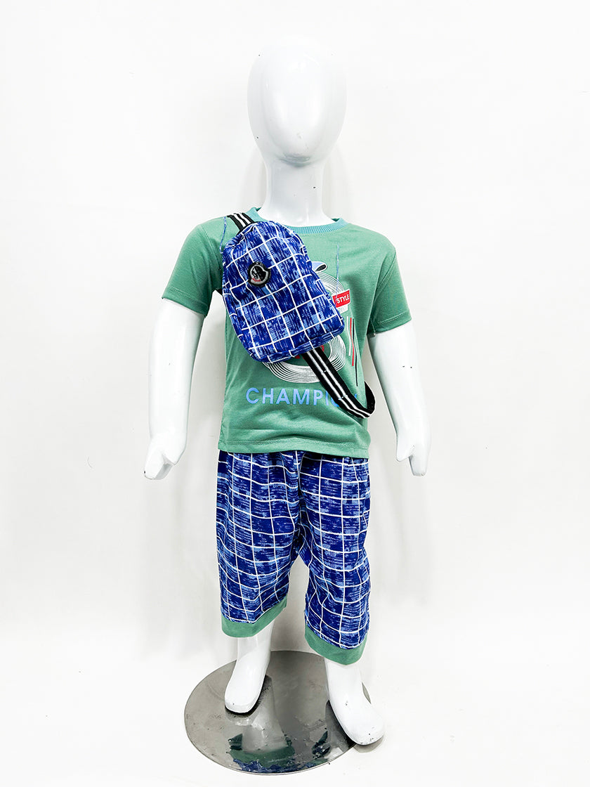 1Yr - 4Yrs Star Green Suit For Kids RZ BS351