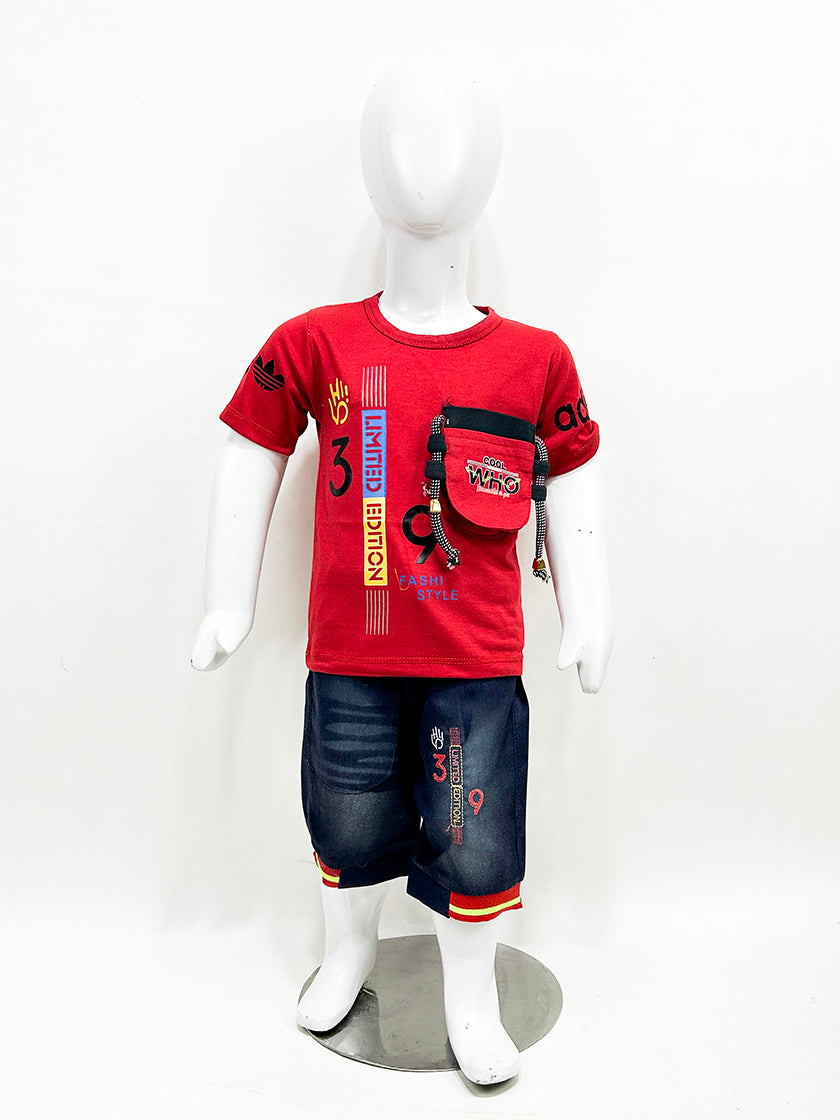 1Yr - 4Yrs Who Red Suit For Kids MZ BS358