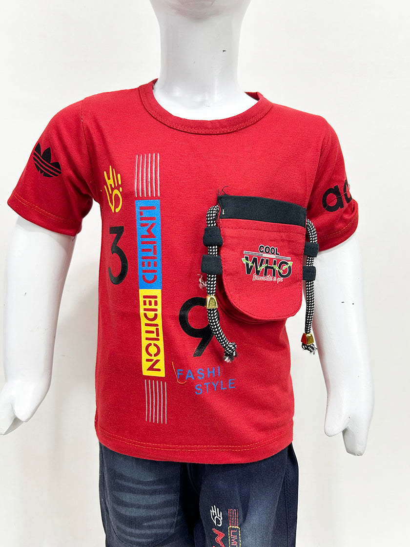 1Yr - 4Yrs Who Red Suit For Kids MZ BS358