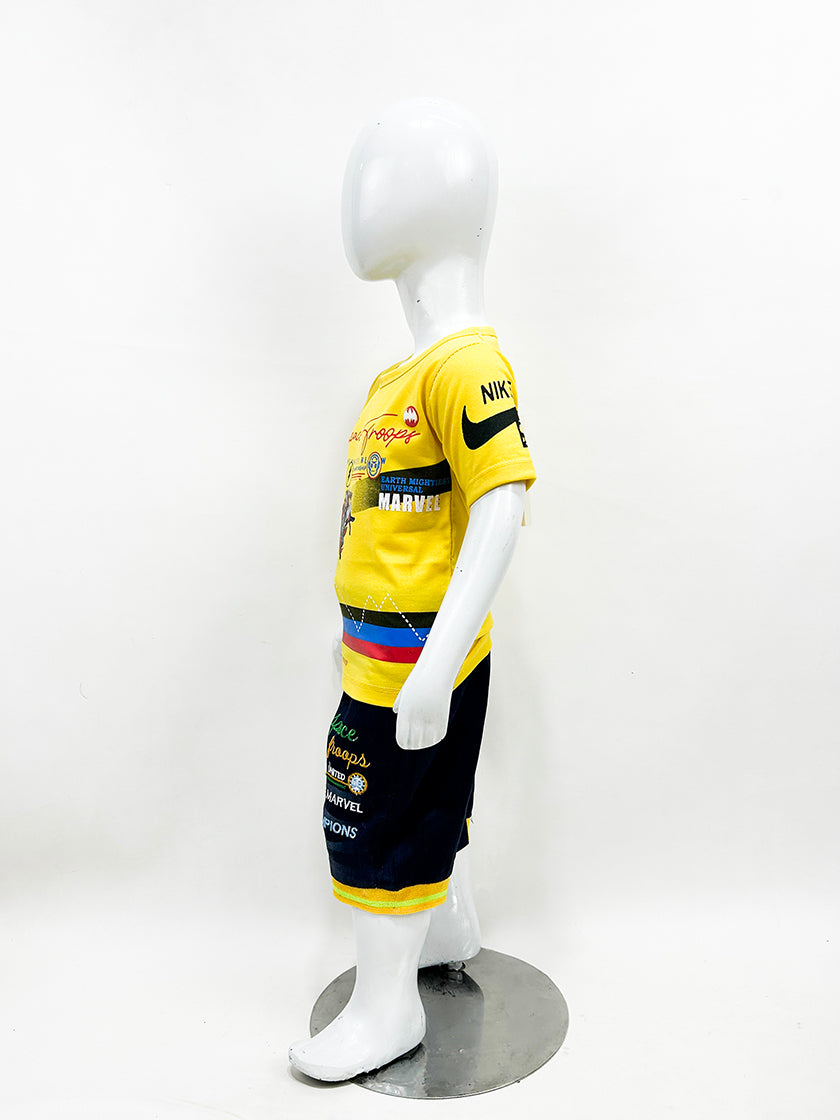 1Yr - 4Yrs Space Yellow Suit For Kids MZ BS344