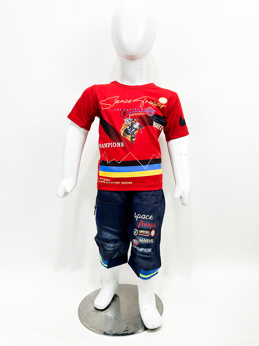 1Yr - 4Yrs Space Red Suit For Kids MZ BS345