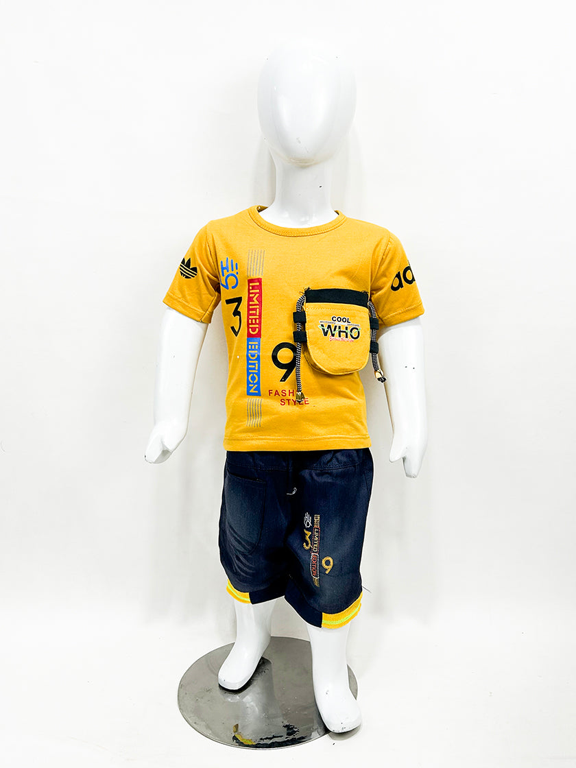1Yr - 4Yrs Who Yellow Suit For Kids MZ BS359