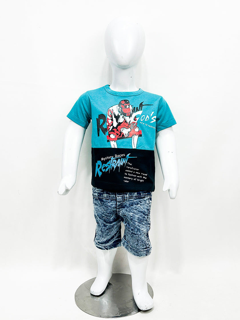 1Yr - 4Yrs Restart Teal Suit For Kids RZ BS341