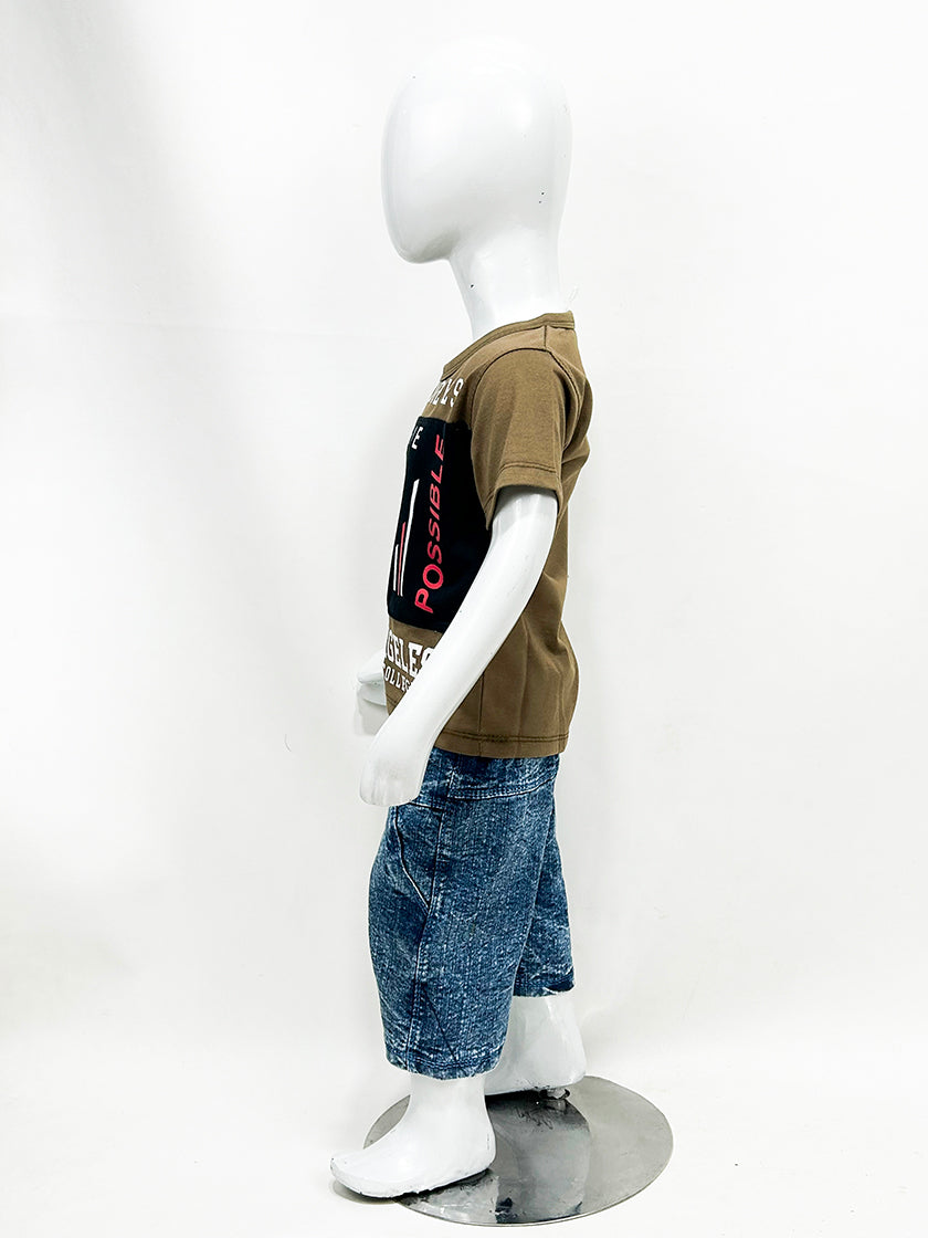 1Yr - 4Yrs Possible Brown Suit For Kids RZ BS335