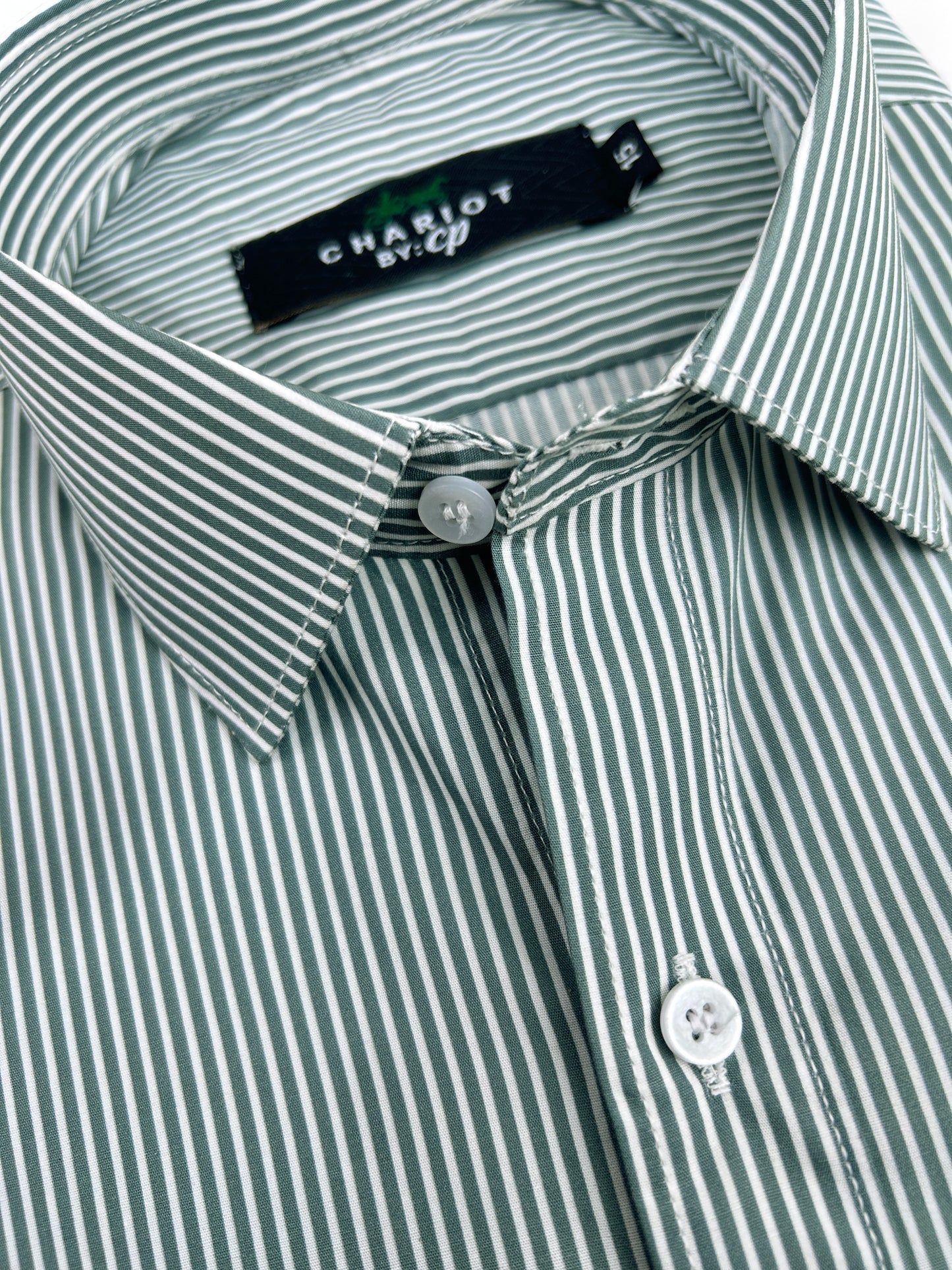 Green Lines Formal Dress Shirt For Men MFS296