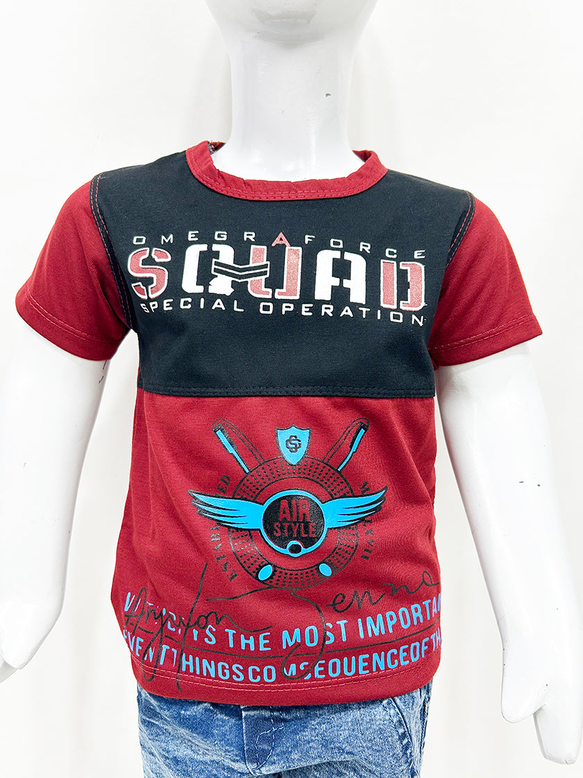 1Yr - 4Yrs Squad Red Suit For Kids RZ BS348