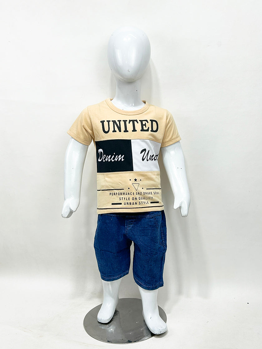 1Yr - 4Yrs United Beige Suit For Kids RZ BS357