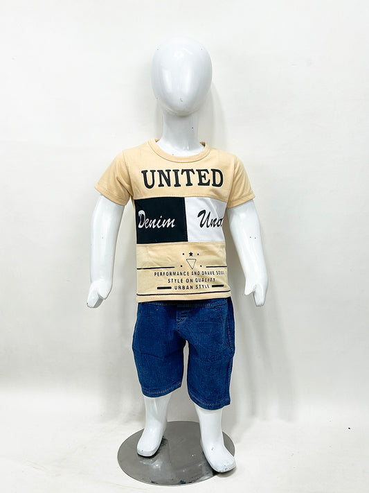 1Yr - 4Yrs United Beige Suit For Kids RZ BS357