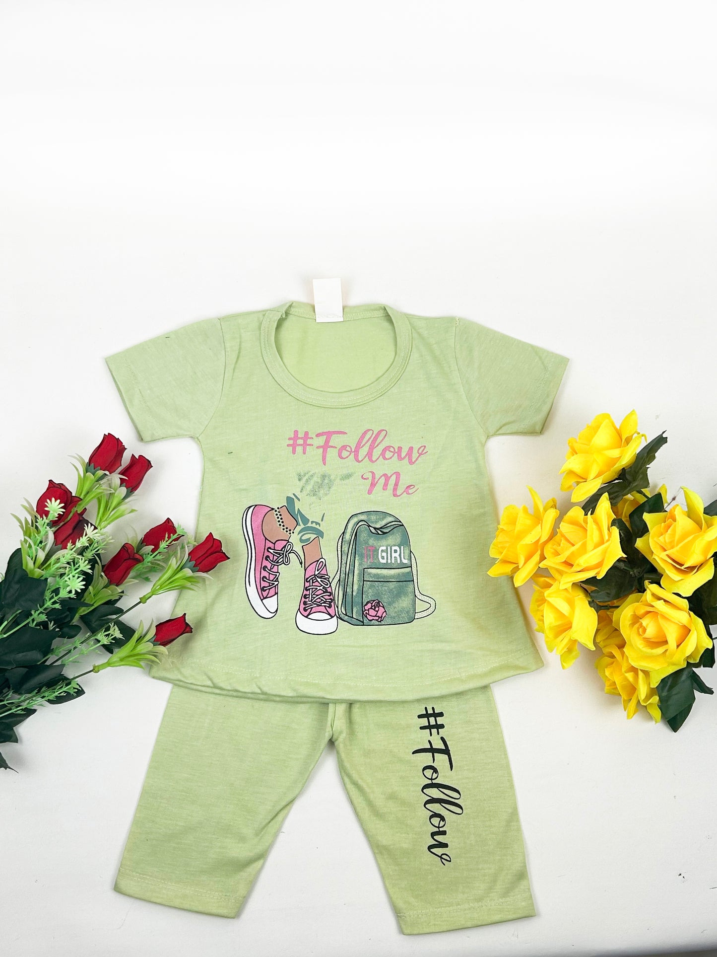 1Yr - 4Yrs Follow Me Green Suit For Girls RM GS216