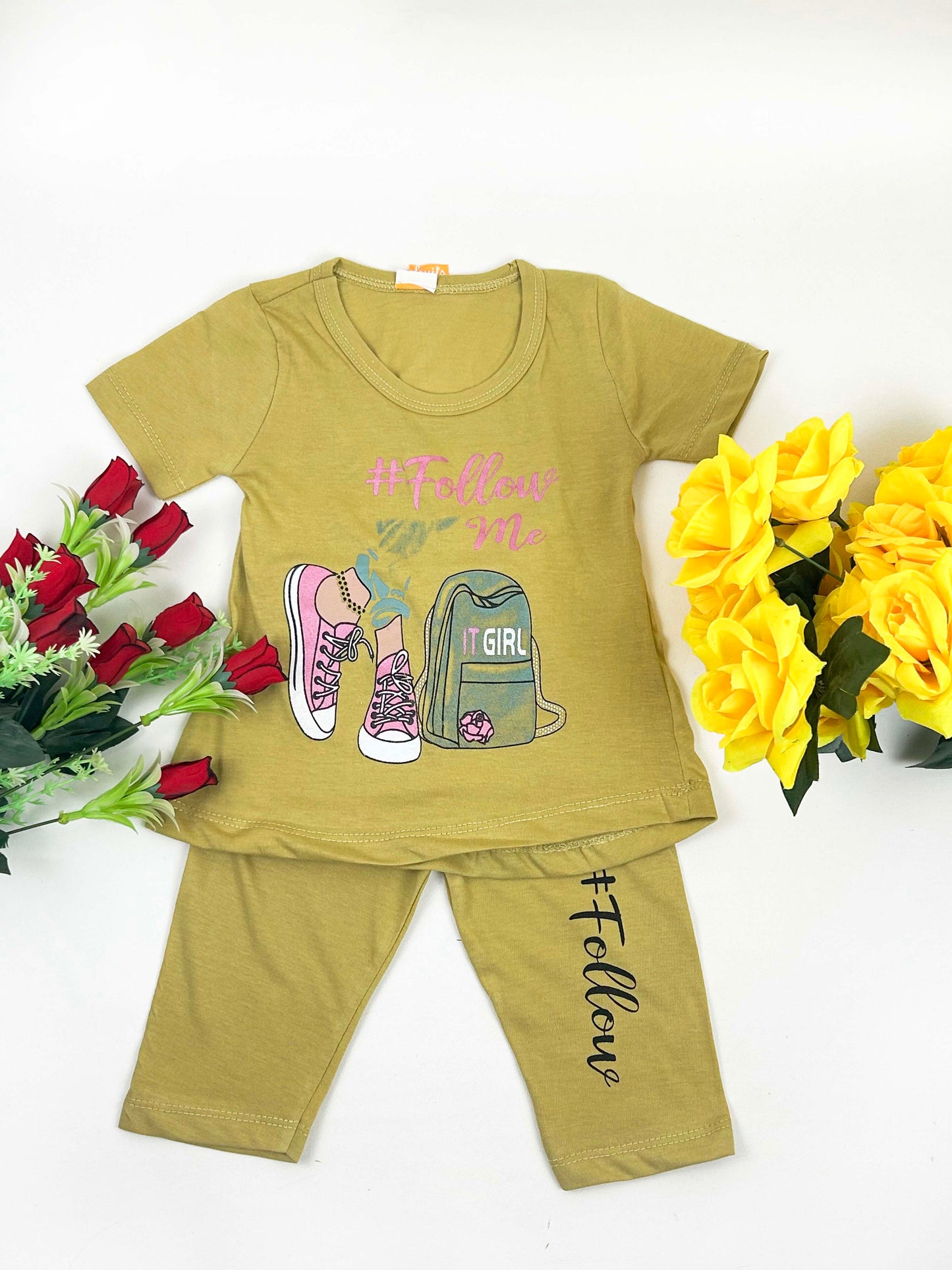 1Yr - 4Yrs Follow Me Brown Suit For Girls RM GS218